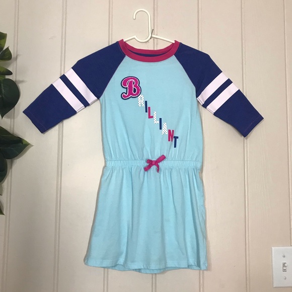 Girls Cat & Jack Graphic Brilliant Dress 
Size 6 / 6X Small 
60% Cotton 40% Po… - Picture 4 of 12